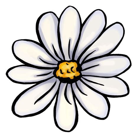 You start off by drawing two circles on top of each other as in step 1, one will be a guideline for the petals and the smaller one will be for the flower’s disc. Then add a row of petals as in step 2. Also add some roughly drawn circles in the centre of the daisy. We will make these look nicer in step 3.